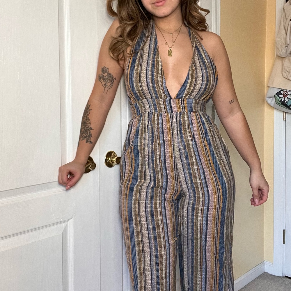 Stripped jumpsuit